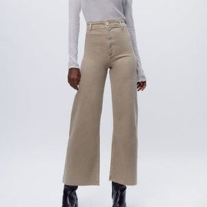 NWT Zara High Waisted Marine Straight jeans